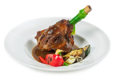 gelen bir kuzu eti osso bucco