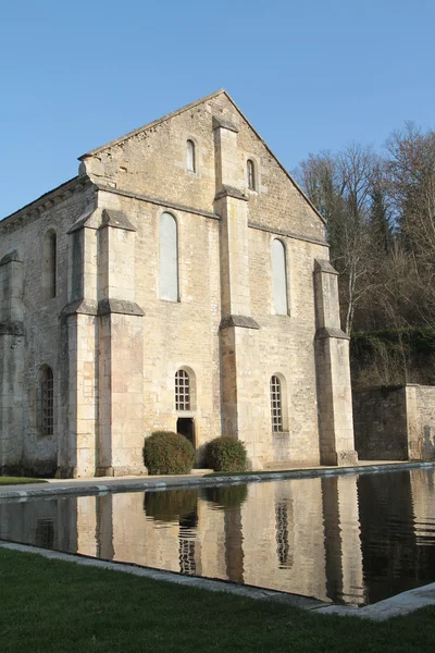 L 'Abbaye-de-Fontenay. Abadia de Fontenay . — Fotografia de Stock