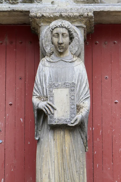 Saint-Etiennes skulptur på St. Stefan-katedralen . – stockfoto