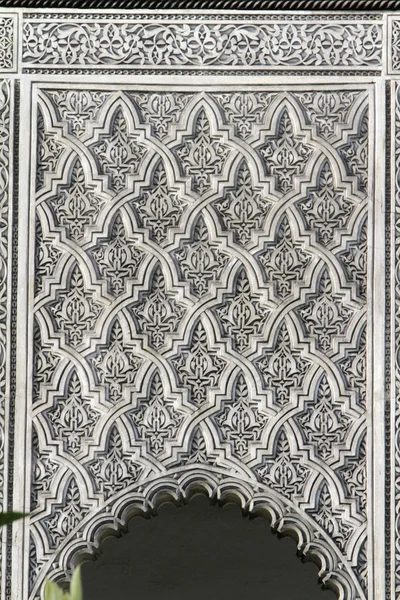 Details einer Tür. die große Moschee von Paris. Stockfoto