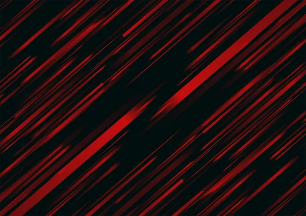 暗い背景に赤い動きのぼかし — ストックベクタ