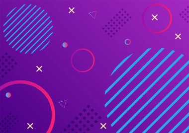 Modern ve parlak renkli geometrik yaratıcı arkaplan tasarımı