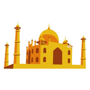 Taj Mahal 'in karikatür tasarımlı klip sanatı