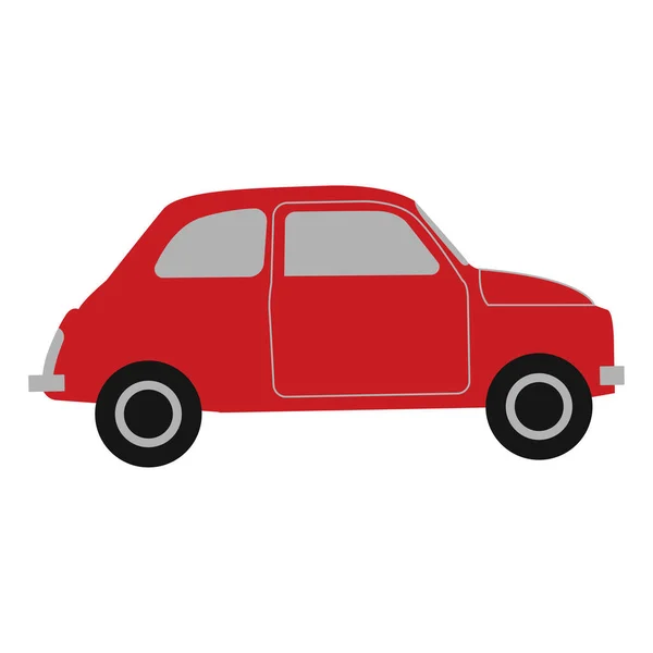 Clip Arte Carro Vermelho Com Design Desenhos Animados — Vetor de Stock