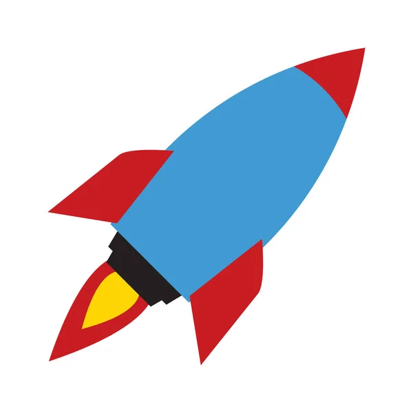 Clip Art Cohete Con Diseño Dibujos Animados — Vector de stock