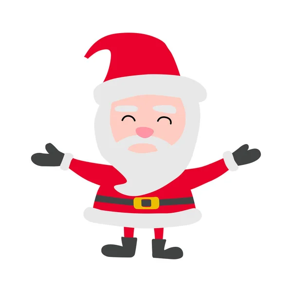 Clip Arte Santa Claus Con Diseño Dibujos Animados — Vector de stock