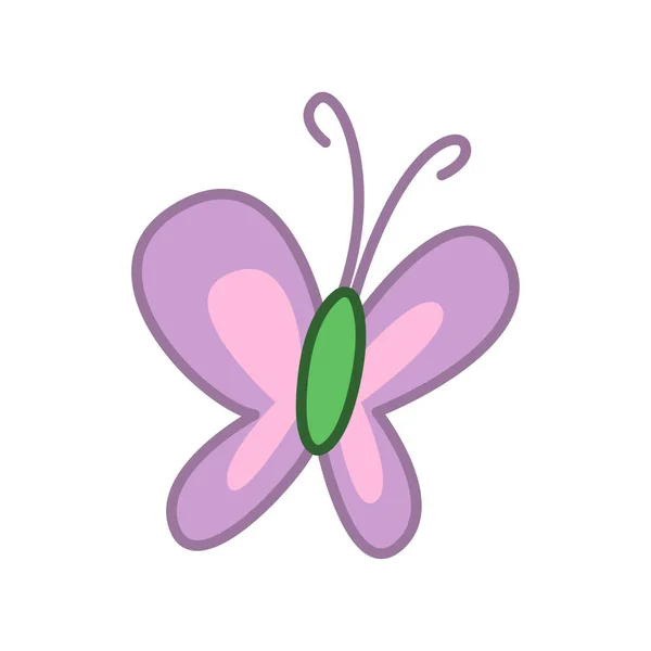 Clip Arte Mariposa Con Diseño Dibujos Animados — Vector de stock