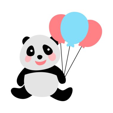 Çizgi film versiyonunda şirin bir panda.