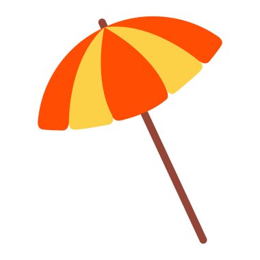 cute of umbrella on cartoon version