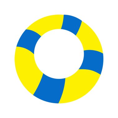 cute of lifebuoy on cartoon version