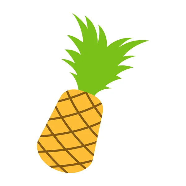 Cute Pineapple Cartoon Version — Vetor de Stock