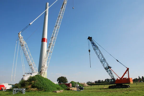 Construção turbina eólica — Fotografia de Stock