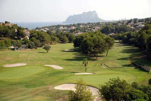 Golfbaan op de costa blanca — Stockfoto