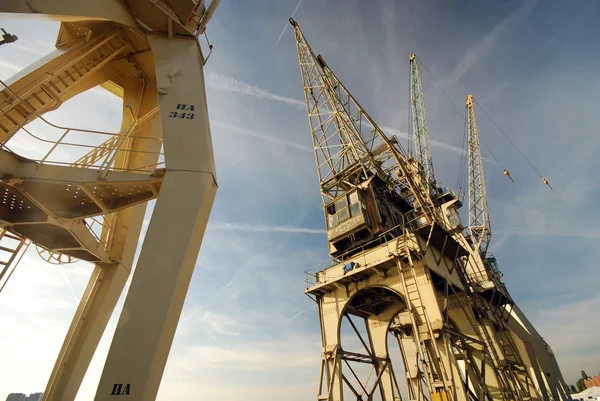 Gruas antigas — Fotografia de Stock