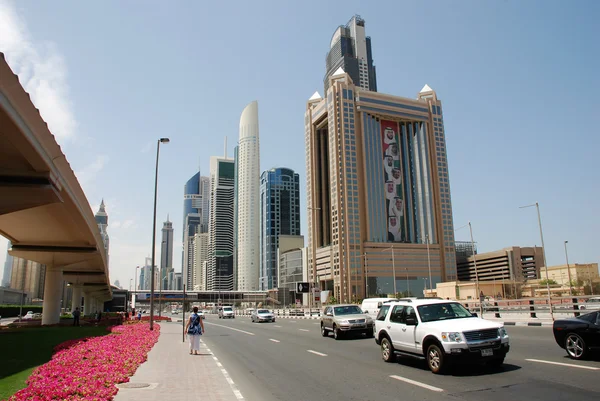 Barrio financiero Dubai — Foto de Stock