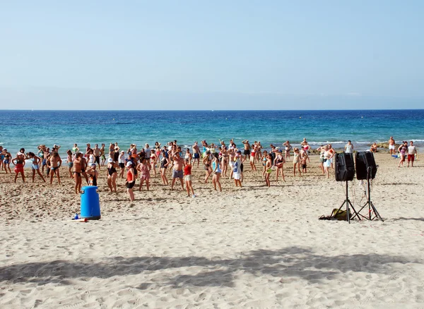 Ginnastica di gruppo — Foto Stock