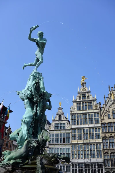 Grand place v Antverpách — Stock fotografie