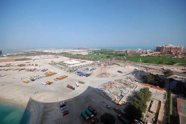 Sitio de construcción en Abu Dhabi — Foto de Stock