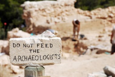 Do not feed the Archaeologists clipart