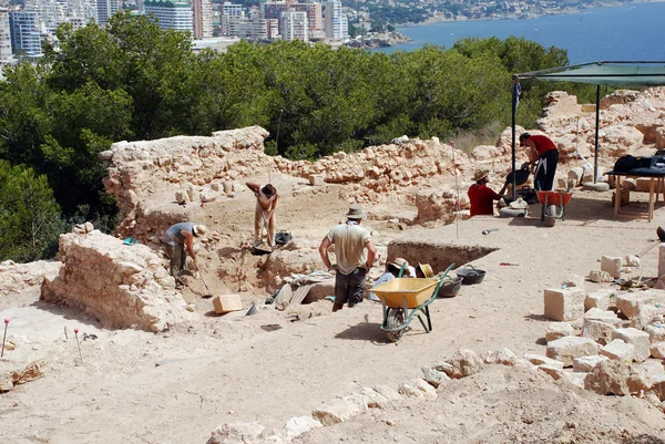 Archeologen in Spanje — Stockfoto