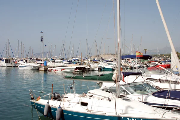 Yacht port of Moraira — Stock Photo, Image