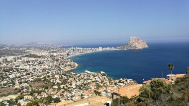 Costa Blanca 'da Calpe Panoraması