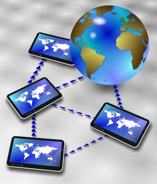 Глобальная информационная сеть — стоковое фото