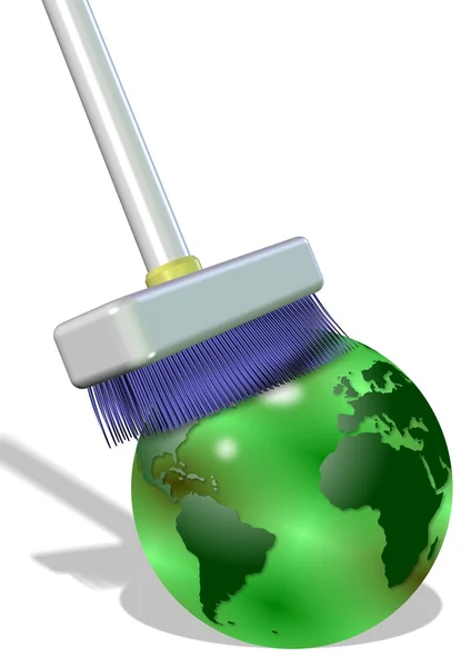 Clean the earth — Stock Photo, Image
