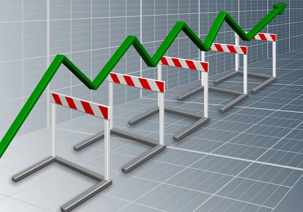 Business barriers — Stock Photo, Image