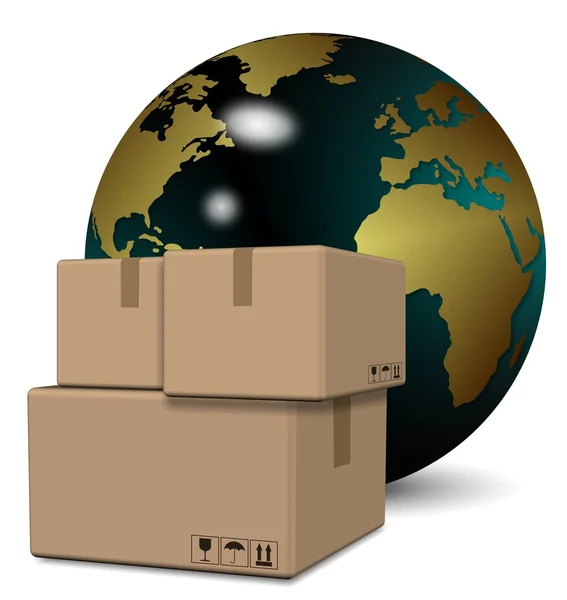 Globális logisztikai szolgáltatást — Stock Fotó