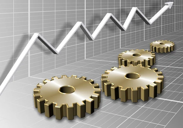 Cogs e gráfico Fotos De Bancos De Imagens Sem Royalties