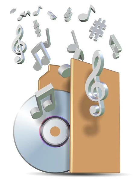 Music folder — Stock Photo, Image