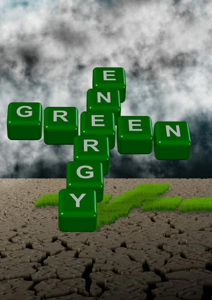 Energia verde e clima — Fotografia de Stock