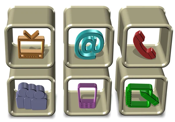 Communication symbols — Stock Photo, Image