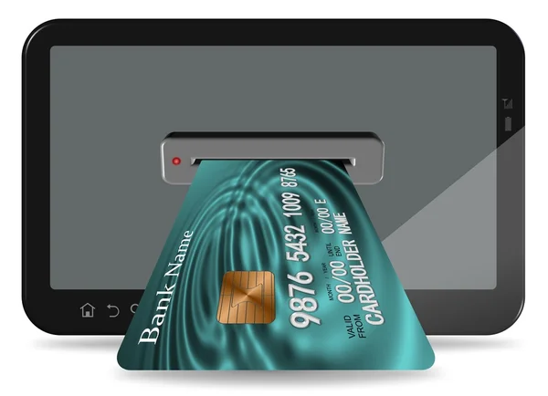 Internet credit card — Stock Photo, Image