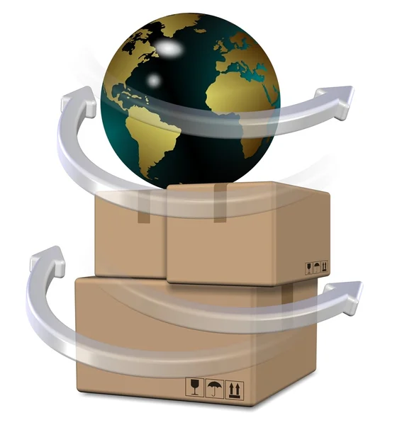 Global distribution — Stock Photo, Image