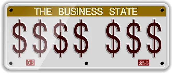 Dollar license plates — Stock Photo, Image