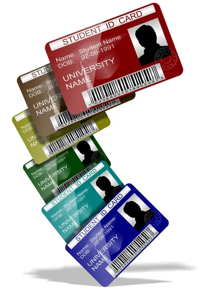 Student ID cards — Stock Photo, Image