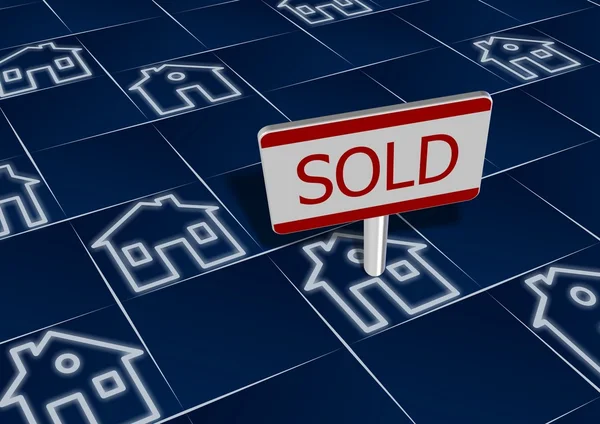 Sold real estate — Stock Photo, Image