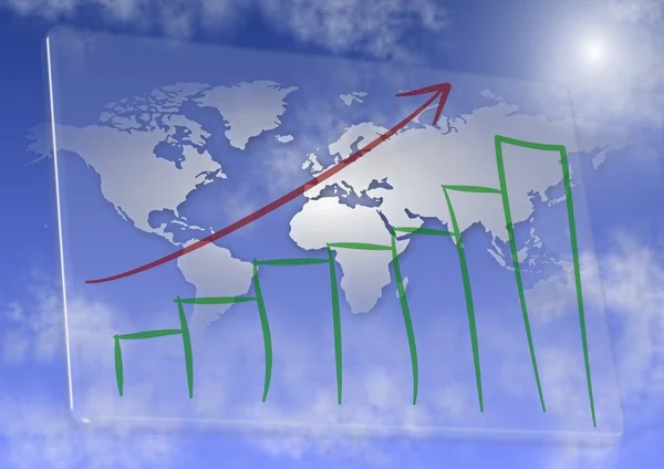 Crescimento global dos negócios — Fotografia de Stock
