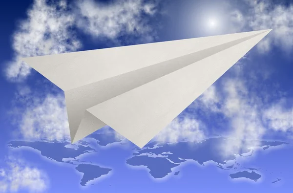 Paper plane — Stock Photo, Image