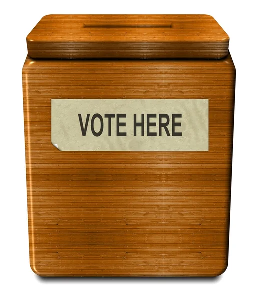 Caja de votación antigua — Foto de Stock