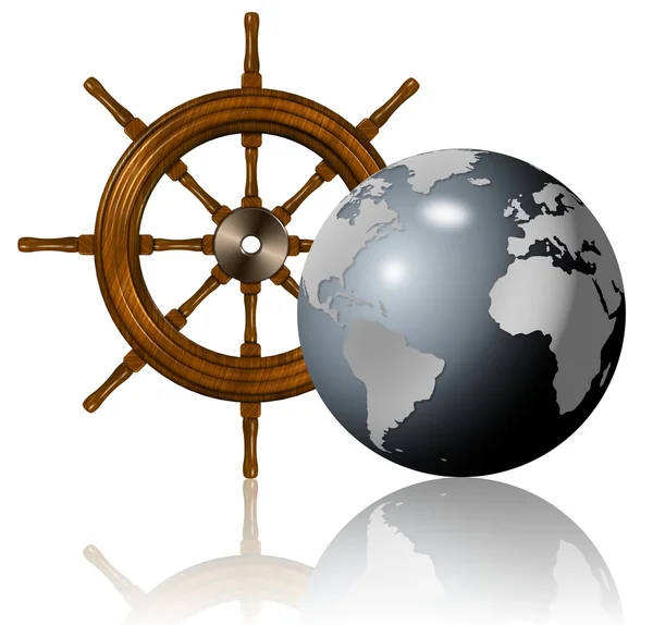 Sailing around the world — Stock Photo, Image