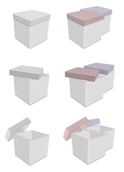 Beyaz kutular — Stok fotoğraf