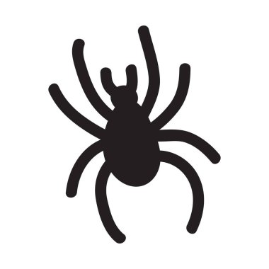 Spider Spooky vektör çizimi Cadılar Bayramı partisi davetiyesi, şaka ve şeker kumaşı, olay tebrik kartı, poster, afiş.