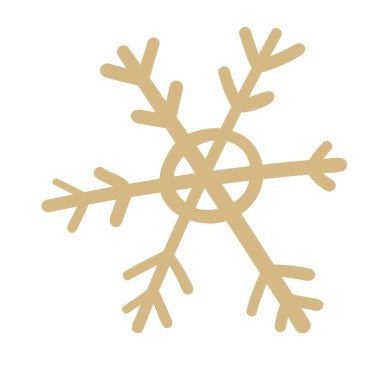 Kar Tanesi el çizimi simgesi beyaz arkaplan vektör illüstrasyonunda izole edildi. Kuzey etnik kültür element vektör illüstrasyonu.