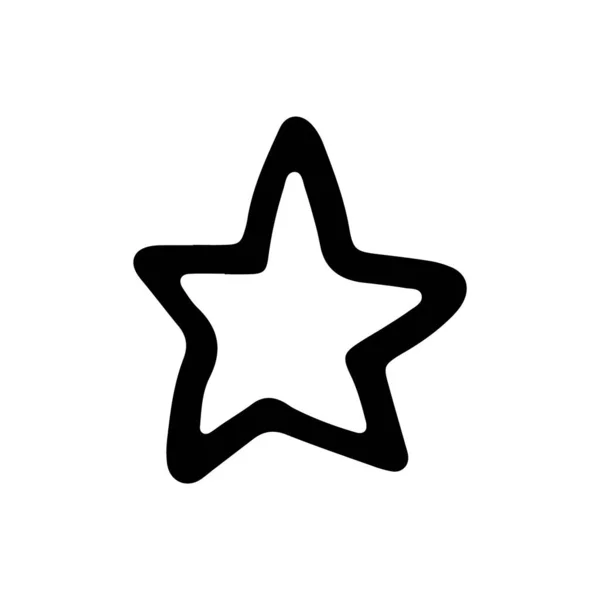 Estrellas Dibujadas Mano Ilustraciones Vectores Estrellas Doodle — Vector de stock