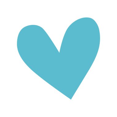 Vektör kalp şekli sembol tasarımı