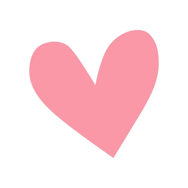 Vektorový symbol tvaru srdce na bílém — Stockový vektor
