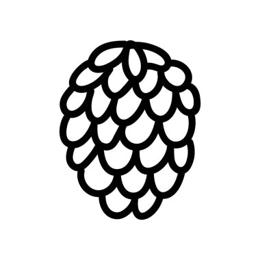 Firavun konisi beyaz arka planda izole edilmiş karalama stili çizdi. Vektör illüstrasyonu.